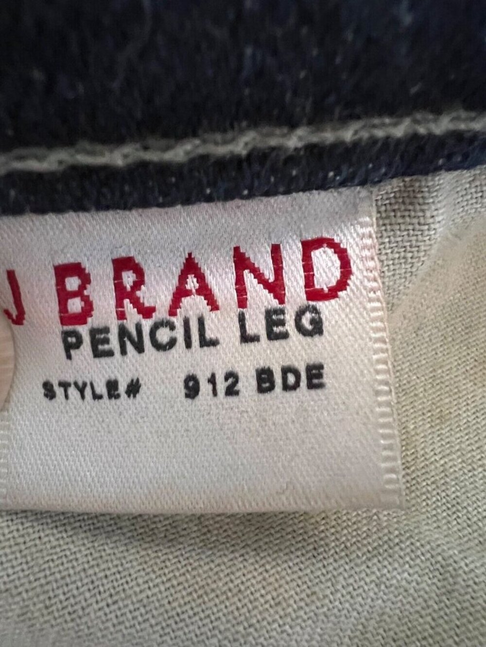 J Brand Womens Jeans Dark 27x29 Wash Slim Skinny Pencil Leg 912 Stretch Frayed - Picture 8 of 8